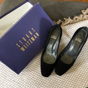 Stuart Weitzman black suede heels